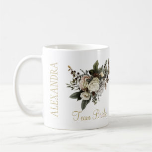 Vita blommor i eleganten från Team Bried på vinter Kaffemugg