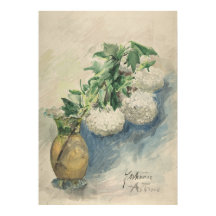 Vita blommor i Vas av Zacharie Astruc