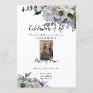 Vita blommor - inbjudan att lämna meddelanden