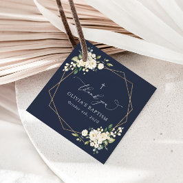 Vita blommor, krämfärgade blommor, Boho, blomsterd Gåvor Etiketter