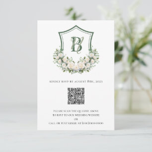 Vita Blommor Krans Bröllop OSA Kort