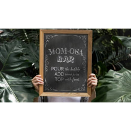 Vita blommor med babyskur MAMMA-OSA PUB Poster