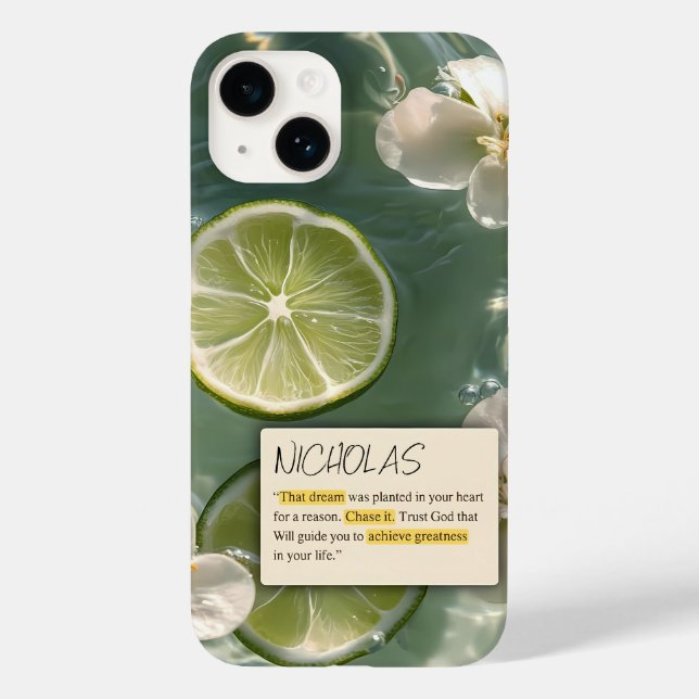 VITA BLOMMOR OCH CITRON I HAVET (Baksida)