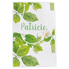 Vita blommor och Grönt Löv Garden