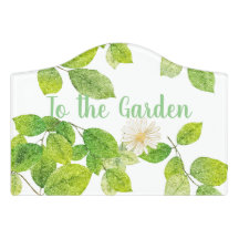 Vita blommor och Grönt Löv Garden