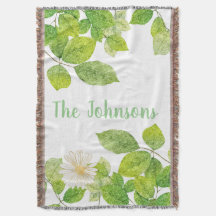 Vita blommor och Grönt Löv Garden