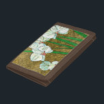 Vita blommor och Grönt Stems på Brown Gräns<br><div class="desc">Vitblommor som hänger av grönt härstammar i biet av Chariklia Zarris. Om du ställer in dig mot en brunt bakgrund och omges av ett brunt gräns är detta en enkel men elegant målning. Lägg till den i ditt hem och njut av skönheten!</div>