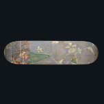 Vita blommor på tidningspapperbakgrund skateboard bräda 21,5 cm<br><div class="desc">Bakgrunden till tidningspappret och bakgrunden till den djupa färgaden gömmer nästan de vita blommor som är fokus för den här målningen av Jennifer Goldberger. En mycket unik och engagerande tryckning,  det skulle kunna ge en trevlig gåva till någon som kärlek avant-garde konst!</div>