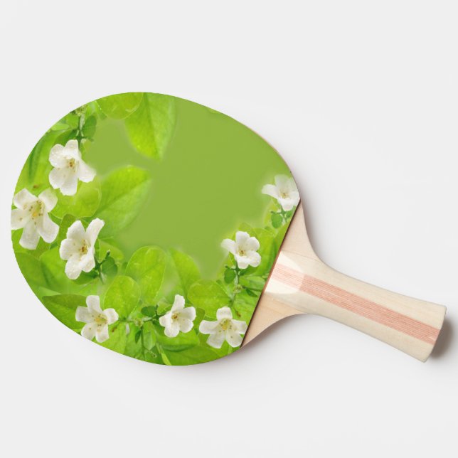 Vita blommor pingisracket (Sidan)