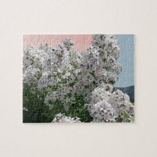 Vita Blommor Pussel
