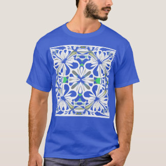 vita blommor t shirt