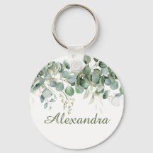 Vita blomster anpassad brudtärna present 