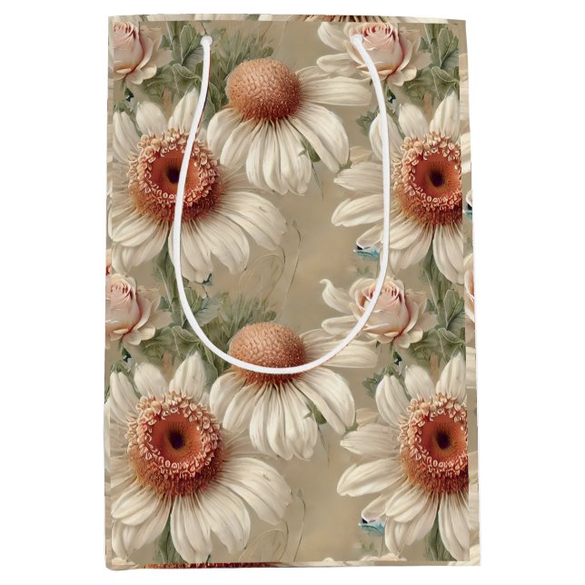 Vita blomster eleganta tusenskönor (Framsidan)