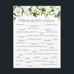 Vita blomsterkort för Bröllop med Greenery Vykort<br><div class="desc">Vår vita blomsterfyllning i de tomma bröllop-rådgivningskorten är en roligt att ha en bröllopsmottagning eller möhippa. Du kan ändra rubriktexten om du vill genom att använda Zazzles "Personalize this template"-verktyg. Se till att kontrollera vårt stora urval av samordnande element genom att bläddra i samlingen Modern White Blommigt Bröllop!</div>