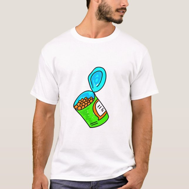 vita bönor i tomatsås t shirt (Framsida)