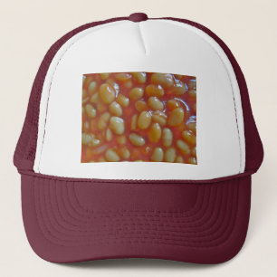 Vita bönor i tomatsåshatt keps