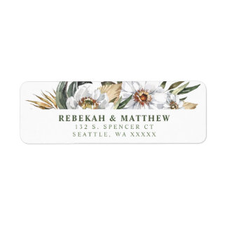 Vita botaniska Returetiketter Returadress Etikett