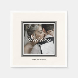 Vita bröllop-blöjor pappersservett