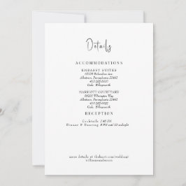 Vita Bröllop-detaljhölje Inbjudningar