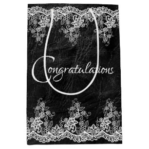 Vita Bröllop Snöre på läder