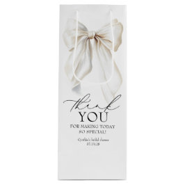 Vita bröllopsbåge tack-gåvor för brudens shower