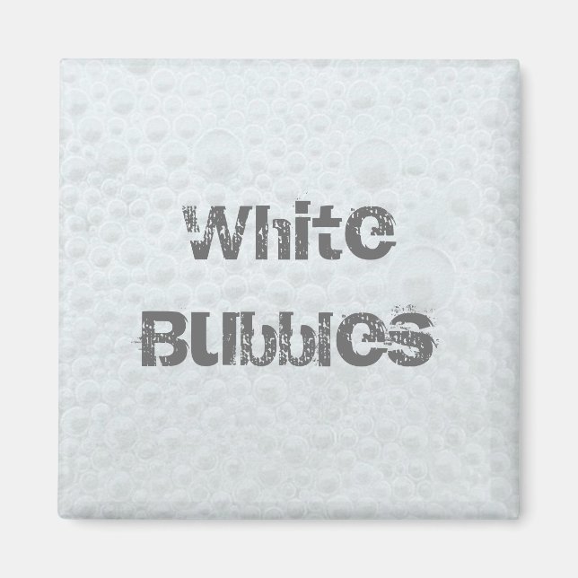 Vita bubblor - mall magnet (Framsidan)