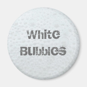 Vita bubblor - mall magnet