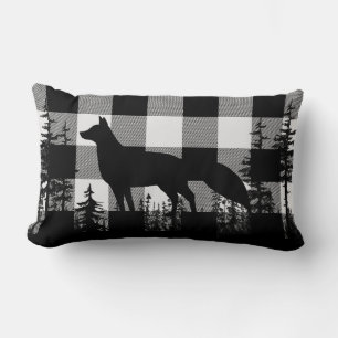 Vita Buffalo Play Woodland Gräs Forest Fox Lumbarkudde