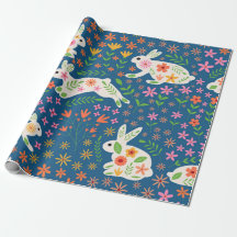 Vita Bunnies med vita färgade blommor