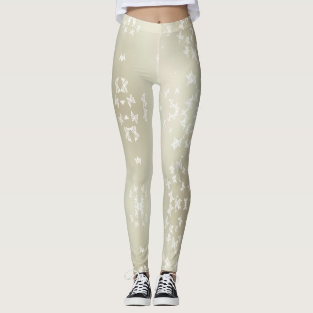 Vita Butterflies Leggings (Framsida)