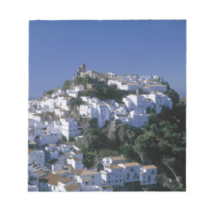 Vita byn Casares, Andalusien, Spanien Anteckningsblock