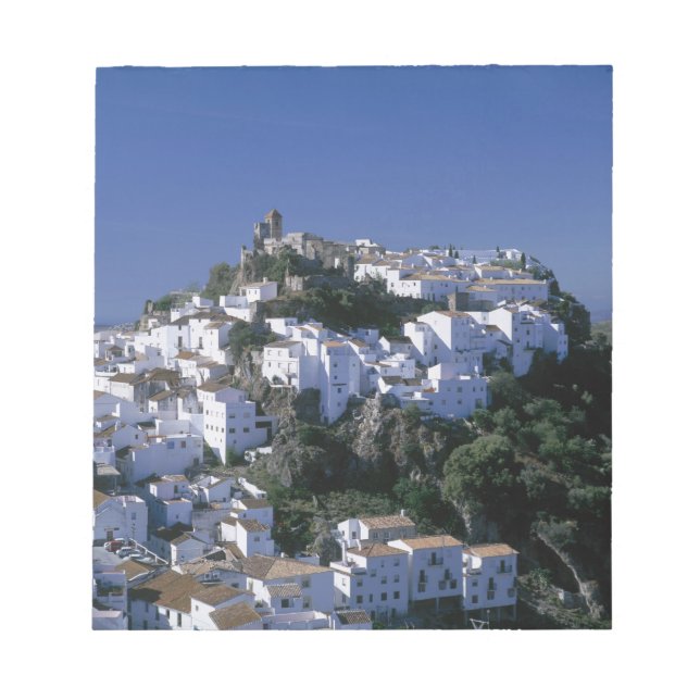 Vita byn Casares, Andalusien, Spanien Anteckningsblock (Framsida)