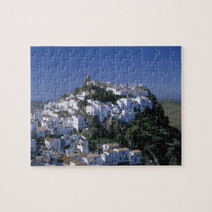 Vita byn Casares, Andalusien, Spanien Pussel