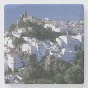 Vita byn Casares, Andalusien, Spanien Underlägg Sten