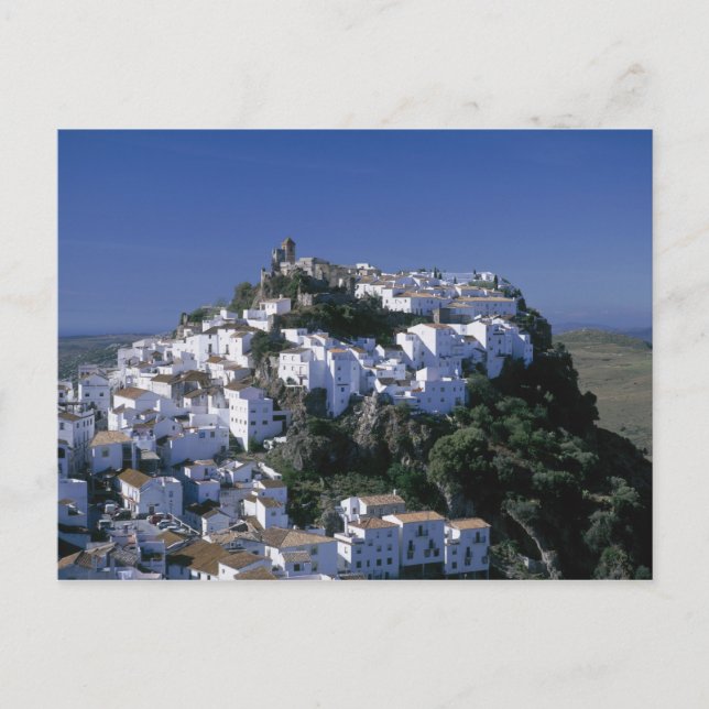 Vita byn Casares, Andalusien, Spanien Vykort (Framsida)