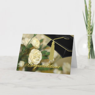 Vita Carnations Studenten Card Kort