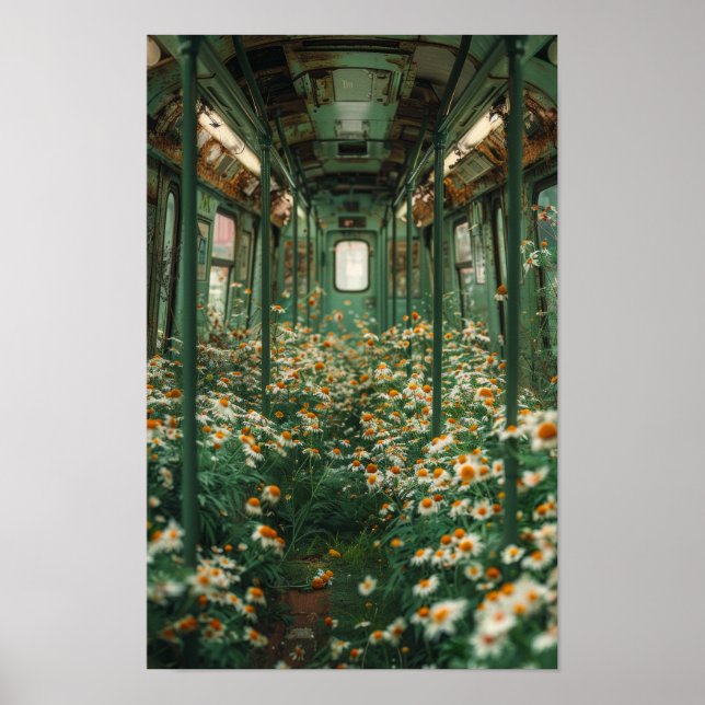 Vita Chamomile Flower Fält Poster (Framsidan)