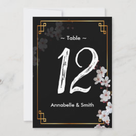 vita Cherry-Blommar &golden Ram bordsnummer