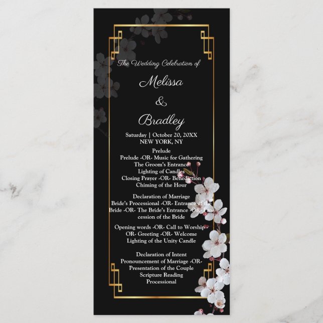 vita Cherry-Blommar &golden Ram Program (Framsida)