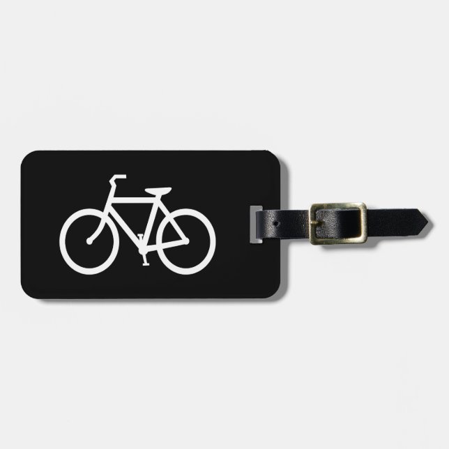 Vita cykelrutt bagagebricka (Horisontell Framsida)