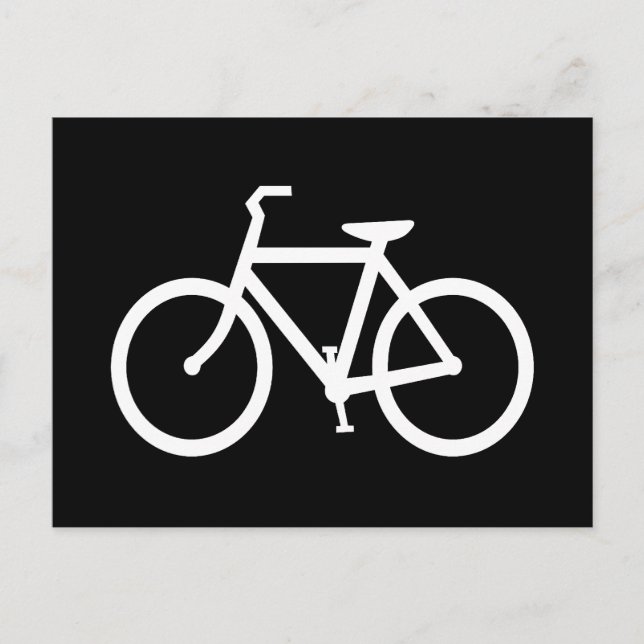 Vita cykelrutt vykort (Framsida)