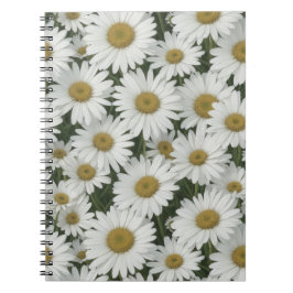 Vita Daisy Anteckningsbok