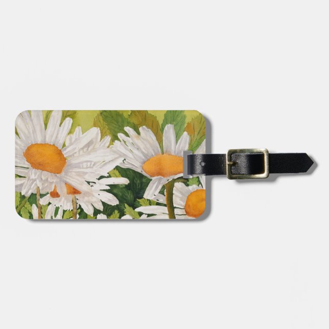 Vita Daisy Bagagebricka (Horisontell Framsida)
