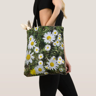 Vita Daisy i Grass All over Prated Tote Bag Tygkasse