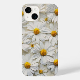 Vita Daisy på ansträngd Papper