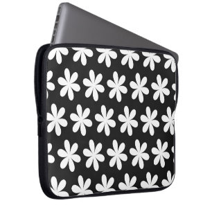 Vita Daisy på Black Laptop Fodral