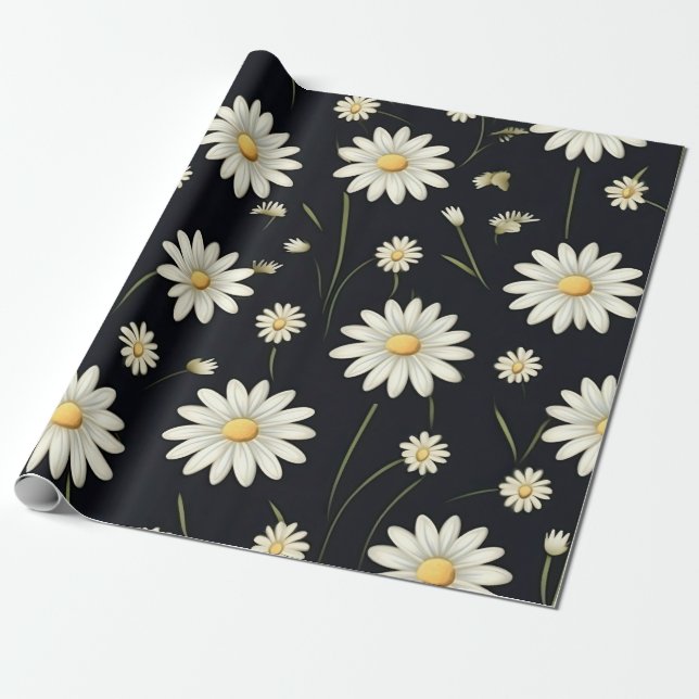 Vita Daisy Presentpapper (Utrullad)