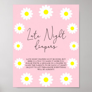 Vita Daisy \ Sent nattblöjspel Poster