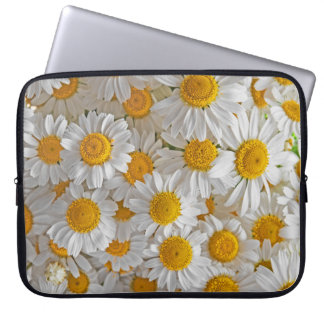 Vita Daisy: Vackra Blommigtar - bakgrund Laptop Fodral