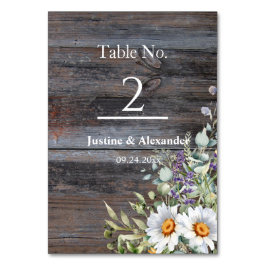 Vita Daisyn Bröllop Bordsnummer